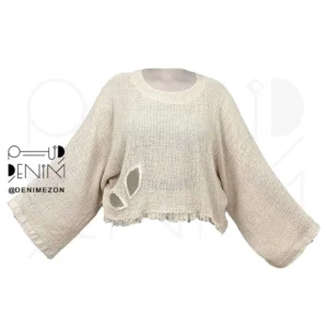 شومیز بابونه دنیم مزون نمای روبرو