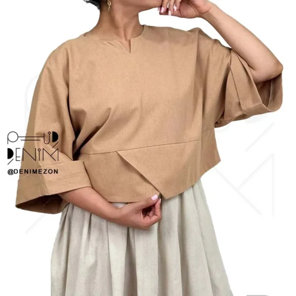 شومیز-یارا-لایو-استایل-دنیم مزون