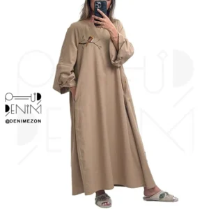 پیراهن-آلما-لایو-اکشن-دنیم-مزون-