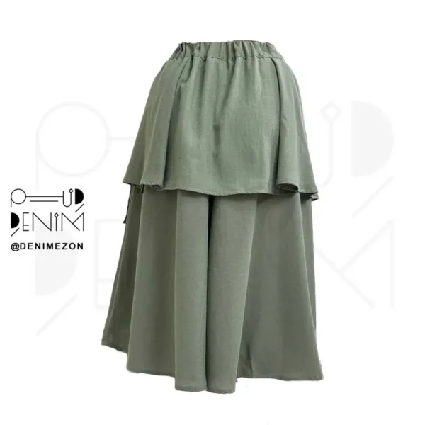 دامن شلواری مانایا نمای پشت