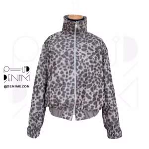 بامبر-یقه-ایستاده-پاییزان-پلنگی-نمای-روبرو