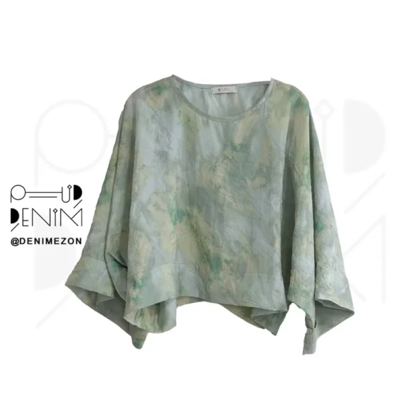 بلوز-برگ-طرح-سبز-نمای-روبرو