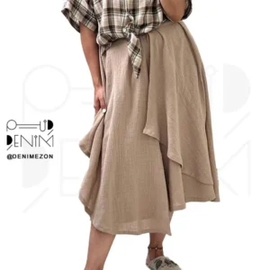 دامن-شلواری-مانایا-نسکافه-ای-تن-خور