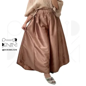 شلوار-دامنی-سالومه-شکلاتی