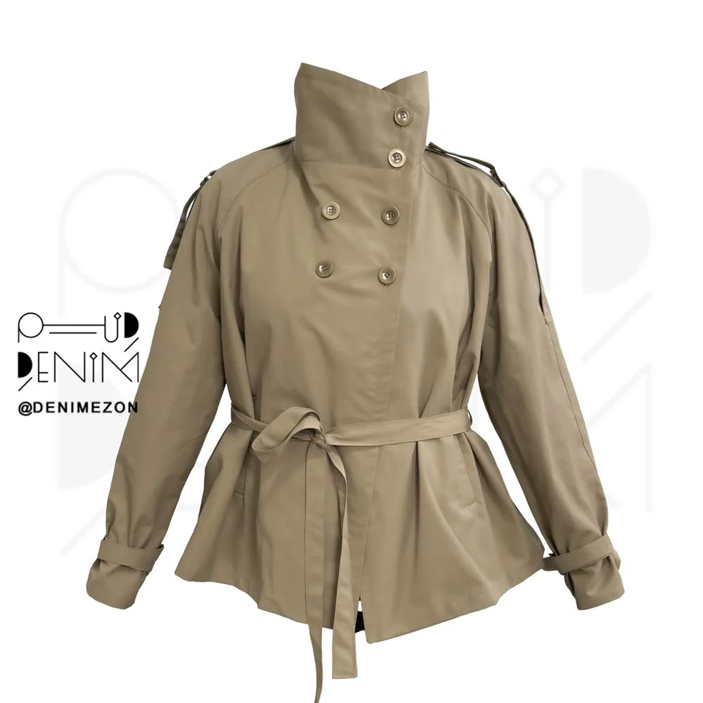 بارانی یقه ایستاده صدری آلیس نمای روبرو