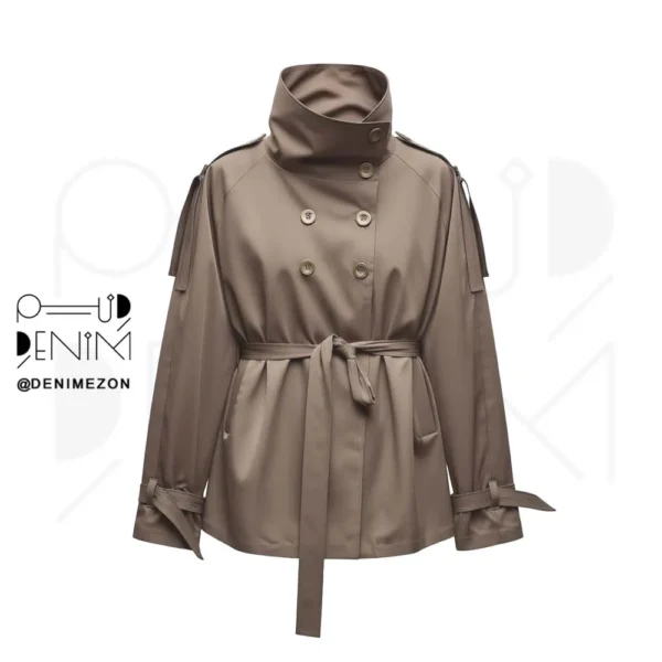 بارانی یقه ایستاده آلیس نمای روبرو