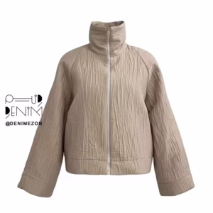 بامبر یقه ایستاده نمای روبرو